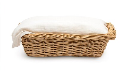 A baby bassinet on solid white background, single object