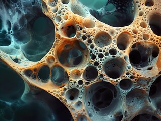 Intricate Cellular Structure: A Microscopic Journey