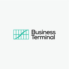 Business terminal finance logo design vector royalty free business brand image template download editable