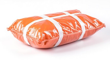 A life jacket on solid white background, single object