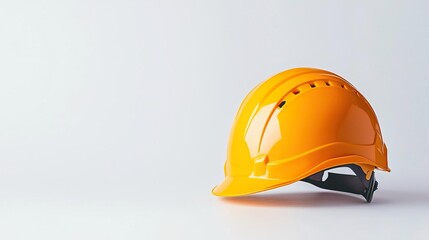 Fototapeta premium A climbing helmet on solid white background, single object