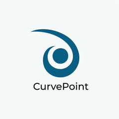 Curve point people logo design vector royalty free business brand image template download editable