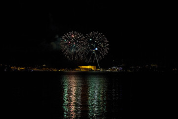 Feuerwerk am Gardasee bei Riva del Garda