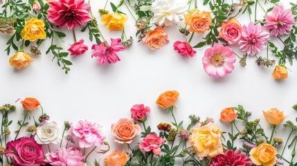 Flowers Isolated On A White Background Wallpaper Flora Romantic