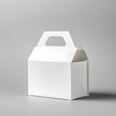 Blank White Gable Box Packaging Mockup