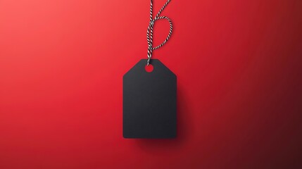 Fototapeta premium A striking Black Friday Sale label designed as a vector advertisement illustration. This eye-catching label features bold typography and vibrant colors, making it perfect for highlighting special 