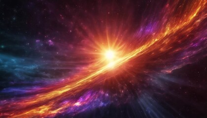 Fototapeta premium Prismatic Cosmos - Waves of Color and Light, High Definition, Vibrant Colors