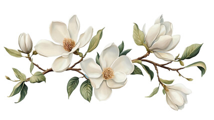 Fototapeta premium white magnolia flower