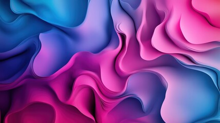 Fototapeta premium A striking gradient background featuring a seamless transition from vibrant neon pink to electric blue, creating a futuristic and energetic effect