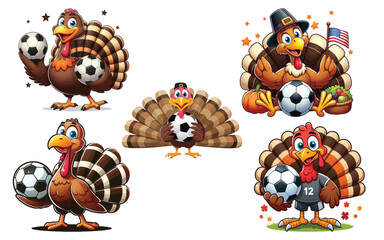 Thanksgiving day Holiday Happy Turkey Cartoon vector illustration