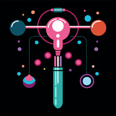 Seamless pattern vector illustration of medical icons for science and medicine design