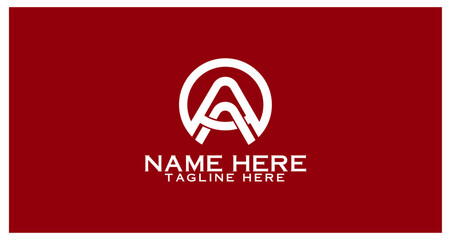 Letter AA Logo Design Vector typography and Creative Logo Concept