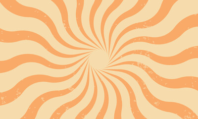 Classic vintage rays sunburst twisted retro background