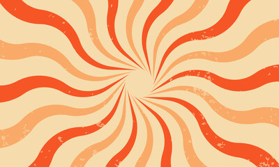 Classic vintage rays sunburst twisted retro background