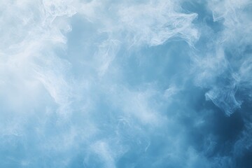 Abstract Blue Smoke Clouds Texture