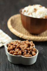 Natto or Fermented Soybean Japanese Food