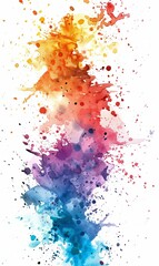 Obraz premium Watercolor splash isolated on white background