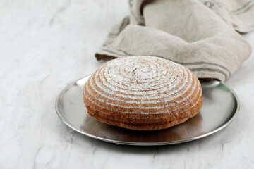 Homemade Boule Round Loaf  Bread