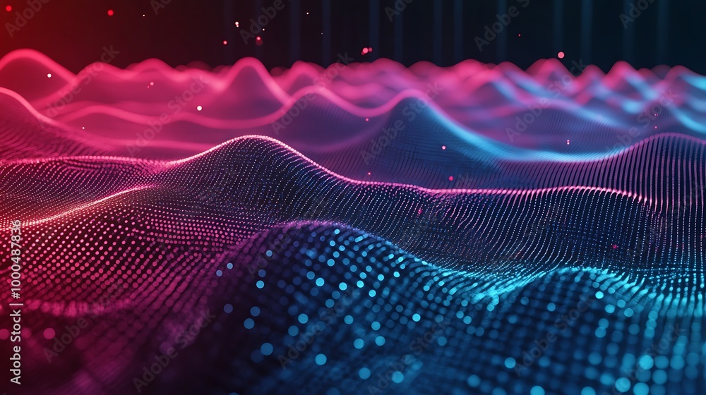 Poster advanced 3d abstract technology background with glowing lines and sleek shapes design