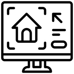 House design Icon. House Plan Icon