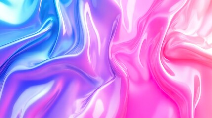 Obraz premium A soft cool gradient background that seamlessly blends shades of blue and lavender, creating a tranquil and calming atmosphere. 