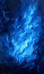 Fototapeta premium Blue paint texture background. Abstract background of blue fire paint texture