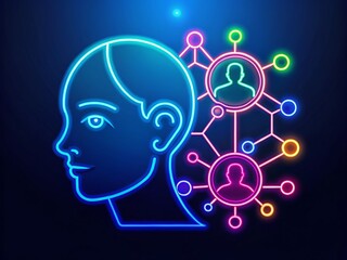 Minimalist Hormone Line Icon Illustrating Molecular Structure and Biological Functions in Science