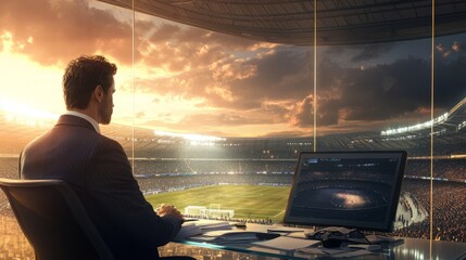 Sports Analyst in Action