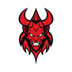 Devil Mascot Logo Vector