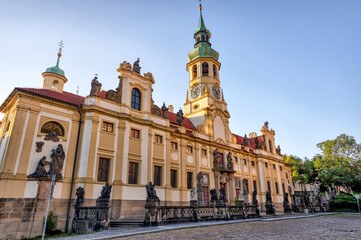 Prague, Czech Republic - July 16, 2024: Loreto church in Prague in the Czech Republic

