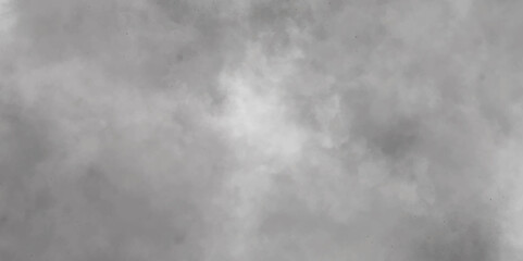 Abstract white and gray isolated cloud cumulus clouds. Gray aquarelle painted realistic fog or mist smoky textured canvas design. White and ash messy wall stucco texture background.
