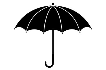 umbrella  silhouette  vector illustration