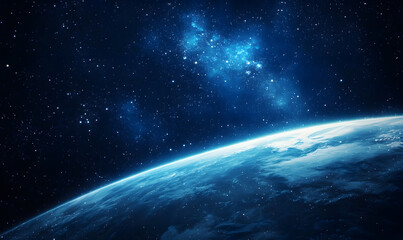 Fototapeta premium graphics of space, planets, and astronauts on a white background.