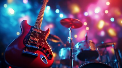 Obraz premium Vibrant Rock Performance