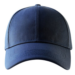 Simple navy blue cap on a white background, cutout transparent png