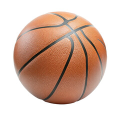 Fototapeta premium Classic orange basketball on a surface, cutout transparent png