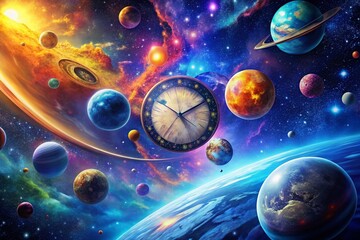 Space 24 Twenty: A Futuristic Concept of Time and Exploration in a Cosmic Environment