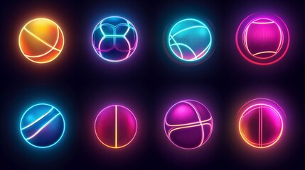 Neon Sport Icons