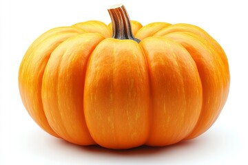 Obraz premium Realistic pumpkin with a smooth round shape ideal for harvest themed autumn displays fall decorations or seasonal celebrations focused on nature and abundance