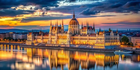 Obraz premium Stunning Architectural Marvels of Budapest Showcasing Historical and Modern Design Elements