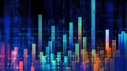 Obraz premium Abstract Colorful Data Visualization