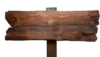 Letrero de madera vieja sin fondo, fondo transparente © bethsantos.ai