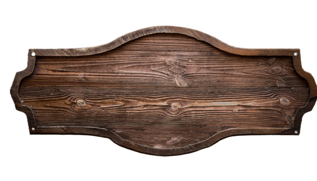 Letrero de madera vieja sin fondo, fondo transparente