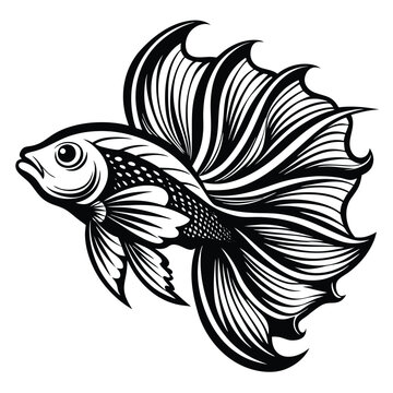 recommend clip art: BETTA fish vector icon design template idea