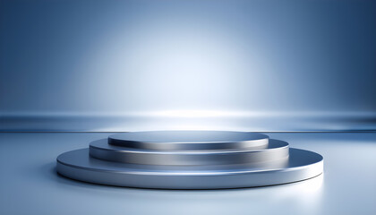 podium or pedestal Platform on a colorful Background	