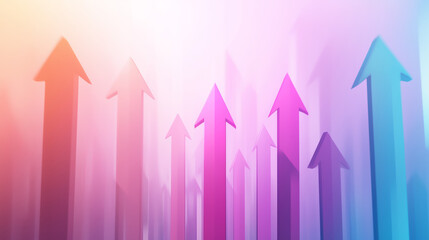 Rising Arrows Symbolizing Business Growth and Financial Progress