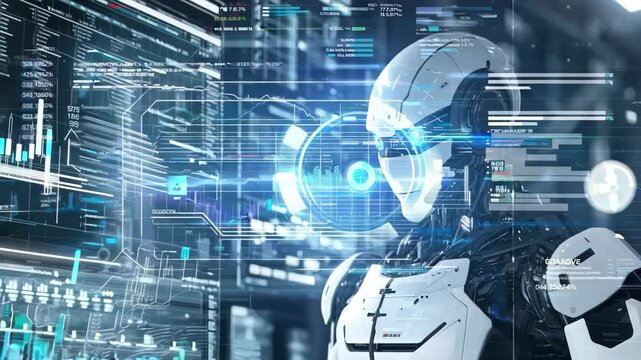 Futuristic Workflow: AI Robots in Document Management