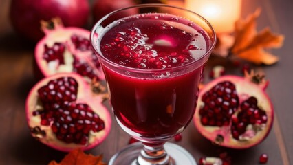 Refreshing Pomegranate Juice: A Tart and Antioxidant-Rich Fall Beverage