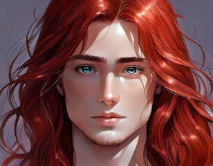 Obraz premium Male Anime Character