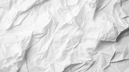 Obraz premium Crumpled White Paper Texture Background.generative ai